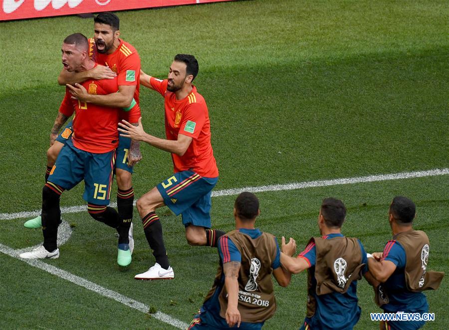 (SP)RUSSIA-MOSCOW-2018 WORLD CUP-ROUND OF 16-SPAIN VS RUSSIA