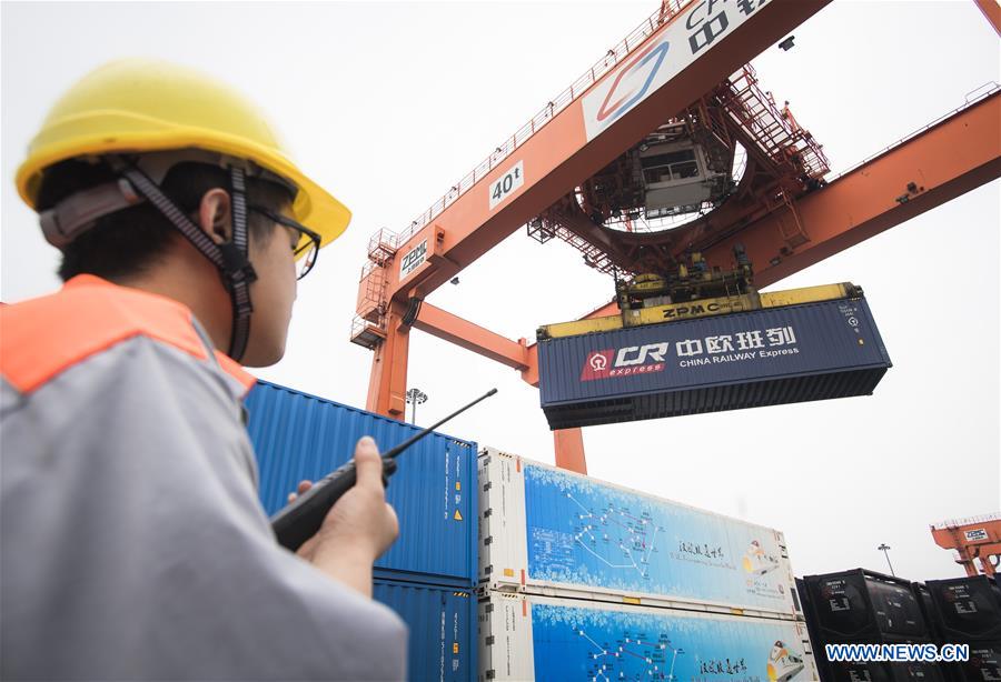 CHINA-EUROPE-FREIGHT TRAINS TRIPS-SURGING