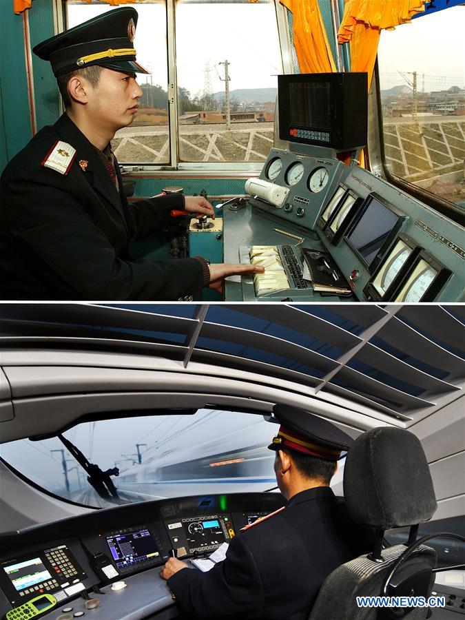 Xinhua Headlines: Moving China: The Spring Festival train journey now and then