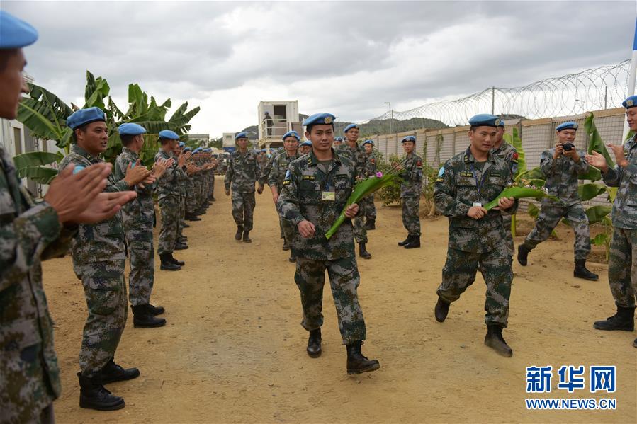 （國際）（1）中國駐南蘇丹維和步兵營受傷戰(zhàn)士姚道祥、吳樂重返戰(zhàn)位