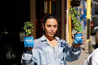 黎巴嫩:地球日送秧苗