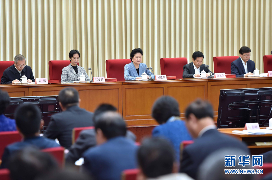 10月20日，中共中央政治局委員、國務(wù)院副總理、國務(wù)院督導(dǎo)委員會(huì)主任劉延?xùn)|在北京出席深化教育督導(dǎo)改革暨第十屆國家督學(xué)聘任工作會(huì)議并講話。新華社記者 李濤 攝