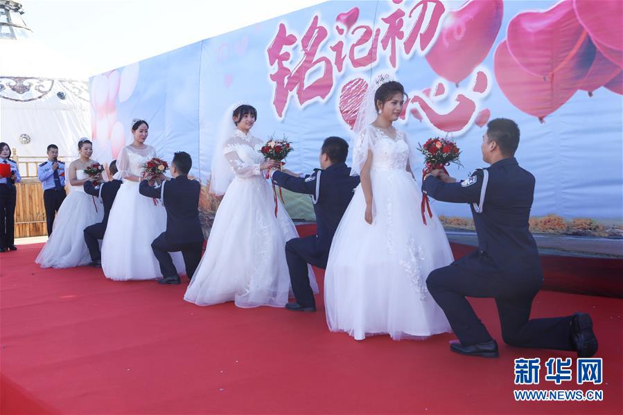 (圖文互動(dòng))(1)特寫:一場(chǎng)特殊的集體婚禮