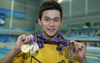 孫楊，六金一銀！