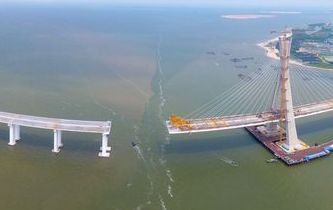海南鋪前大橋主橋有望10月合龍 鋪前到?？趦H20分鐘