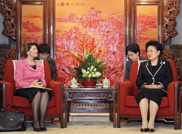 劉延?xùn)|會見歐盟委員會教育、文化、語言多樣性及青年事務(wù)委員瓦西利烏