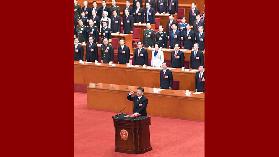 習(xí)近平當(dāng)選國(guó)家主席、中央軍委主席