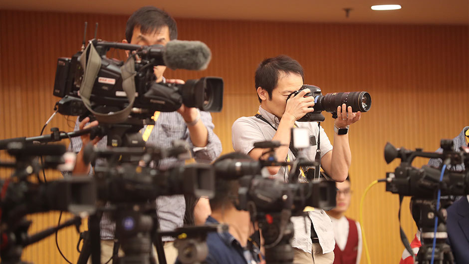 新聞發(fā)布會現場記者