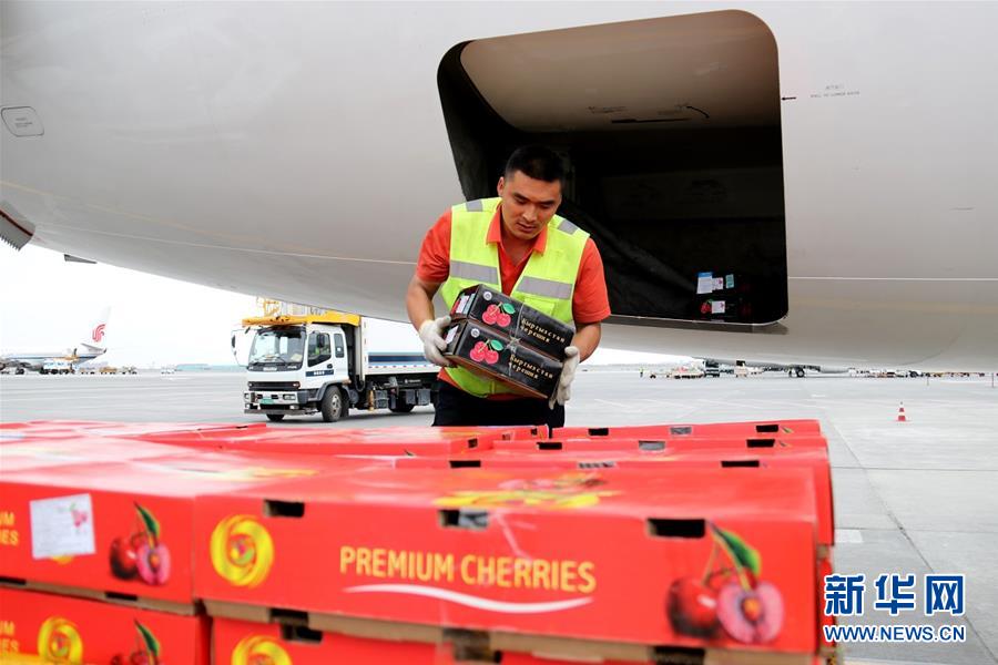(圖文互動(dòng))(1)中亞櫻桃乘坐飛機(jī)進(jìn)入我國(guó)市場(chǎng)