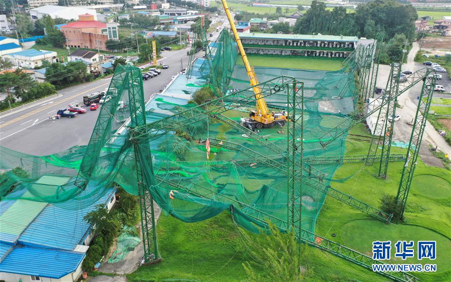 (國(guó)際)(5)超強(qiáng)臺(tái)風(fēng)“美莎克”過(guò)境韓國(guó)致1死1傷