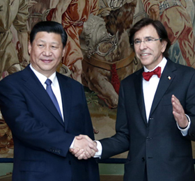 習近平同比利時首相迪呂波舉行會談