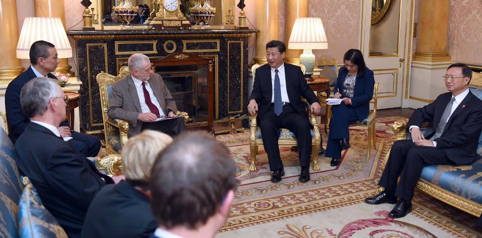 習近平會見英國工黨領(lǐng)袖科爾賓