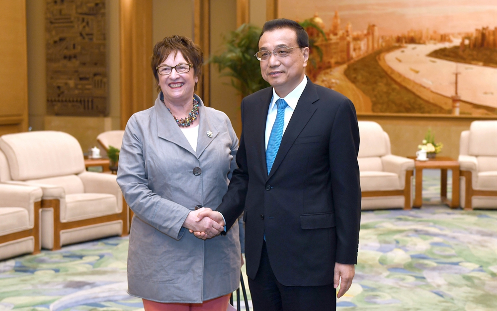 李克強會見德國總理特別代表、經(jīng)濟和能源部長齊普里斯