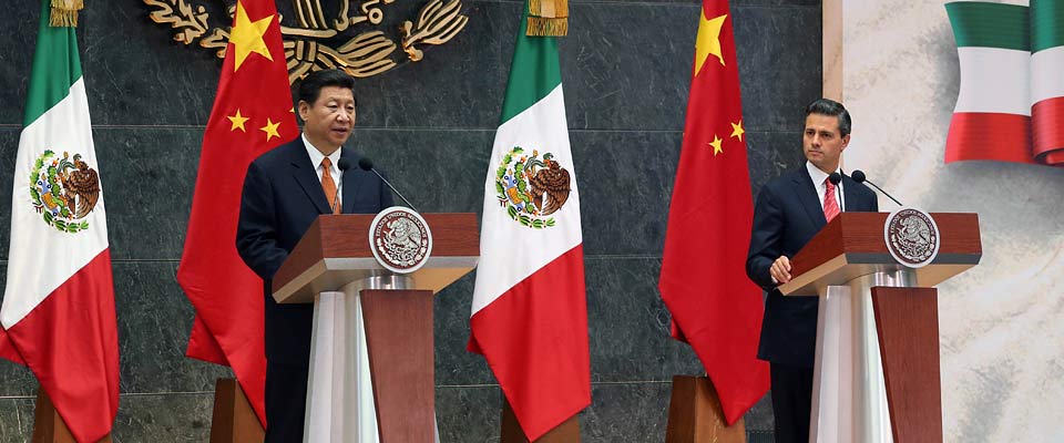 2013年6月，中墨元首共同會(huì)見(jiàn)記者